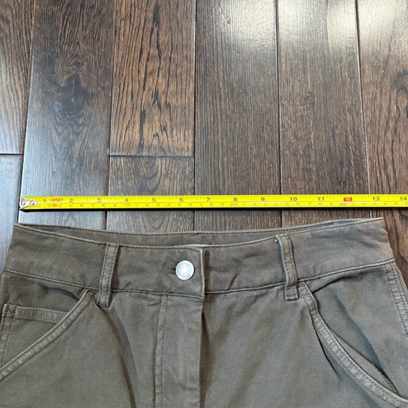 Aritzia Wilfred Free Olive Green Utility Pants - Picture 4 of 5